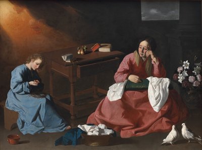 Christ and the Virgin in the House at Nazareth, c. 1640 by Francisco de Zurbaran