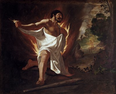 Faticas of Hercules for Buen Retiro: Hercules Morente by Francisco de Zurbaran