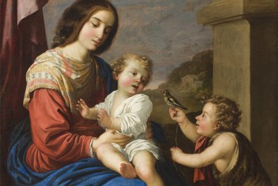 Madonna and Child with the Infant Saint John (detail) by Francisco de Zurbaran