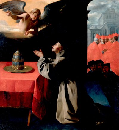 Saint Bonaventure in Prayer by Francisco de Zurbaran