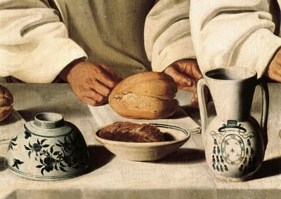 Saint Hugues (detail) by Francisco de Zurbaran