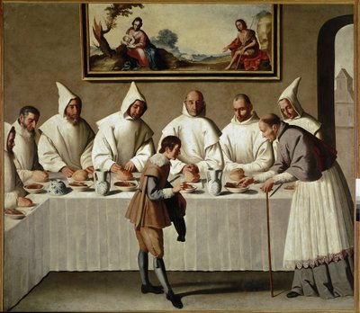 The Miracle of St. Hugh in the Refectory of the Carthusians by Francisco de Zurbaran