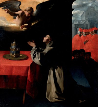 The Prayer of St. Bonaventura about the Selection of the New Pope by Francisco de Zurbaran