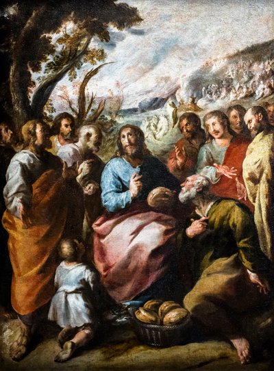 The Multiplication of the Loaves by Francisco de the Elder Herrera