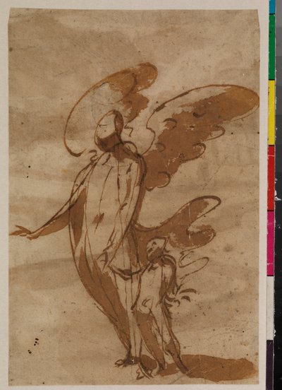Guardian Angel Walking with a Child, Recto by Francisco the Younger Herrera