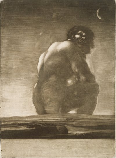 Seated Giant by Francisco de Goya