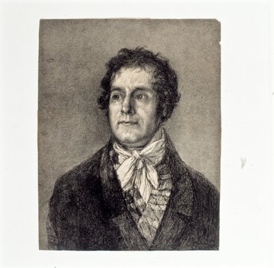 The Printer Gaulon by Francisco de Goya