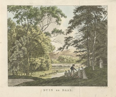 Walkers at Duin en Daal Estate by Franciscus Andreas Milatz