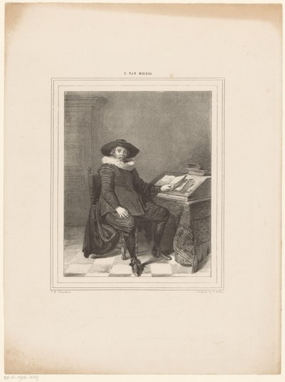 Portrait of Unknown Man by Franciscus Bernardus Waanders