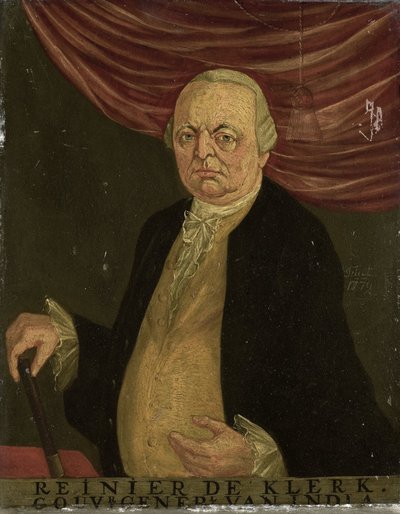 Portrait of Reinier de Klerk, Governor-General of the Dutch East India Company by Franciscus Josephus Fricot (attributed to)