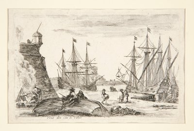 Entrance to a Corner of Calais by Franciscus van der Steen