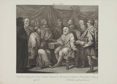 Casimir I the Restorer Meeting the Emperor Henry III by Franciszek Smuglewicz