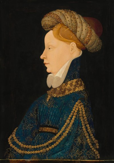 Profile Portrait of a Lady by Franco Flemish 15th Century