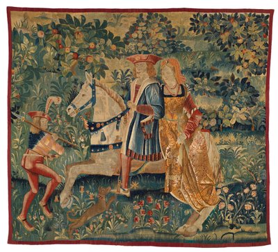 Tapestry, Month of May, or La Chasse au Faucon, c.1500 by Franco-Flemish School