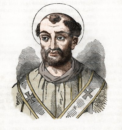 Representation of Pope Fabian, Drawing from 