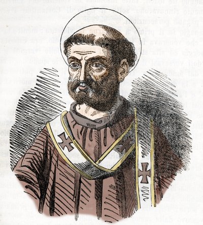 Portrait of Pope Libere (Liberius) by Franco Mistrali