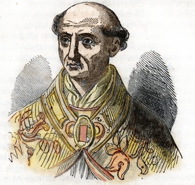 Portrait of Pope Saint Calixte II by Franco Mistrali