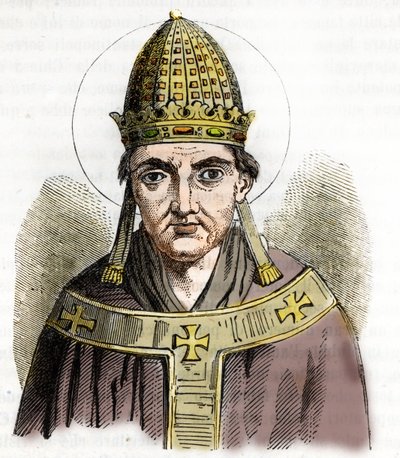 Portrait of Pope Sylvestre I by Franco Mistrali