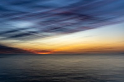 Ethereal Ocean Sunset by Franco Tessarolo