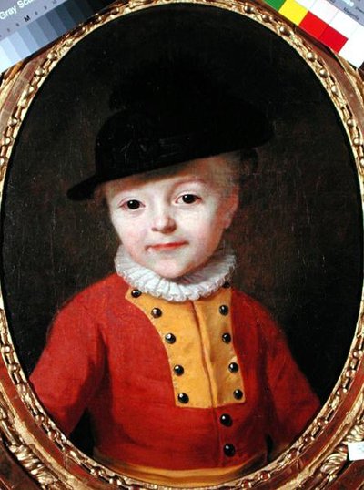 Portrait of a young child by Francois Hubert Drouais