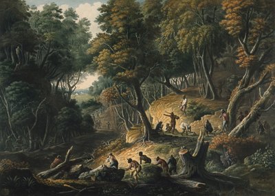The Maroons in ambush on the Dromily Estate in the Parish of Trelawney, Jamaica by Francois Joseph Bourgoin