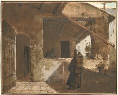 A Roman Cloister by Francois-Marius Granet