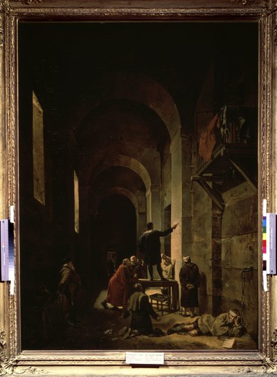 The Painter Jacques Stella in Prison. Illustration from 