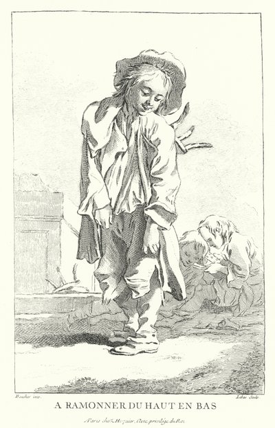 Chimney sweep by Francois (after) Boucher