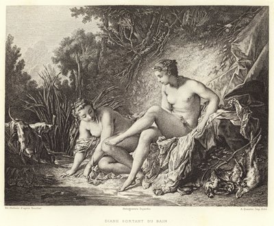 Diana Leaving the Bath by Francois (after) Boucher
