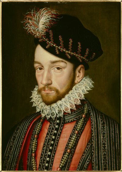 Portrait of Charles IX by Francois (after) Clouet