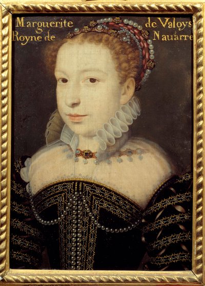 Portrait of Marguerite de Valois (1553-1615) or Queen Margot by Francois (after) Clouet