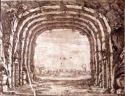 The Wedding of Peleus and Thetis, set design by Giacomo Torelli by Francois (after) Francart