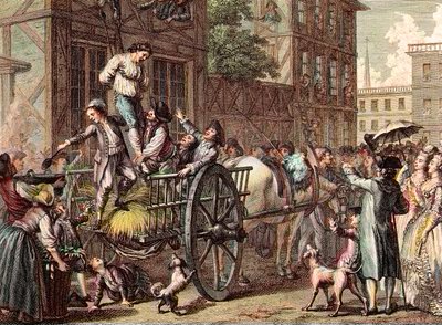 The Assault on John Malcolm, Boston, January 25 by Francois (after) Godefroy
