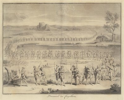 Procession of Flagellants by Francois (after) Morellon la Cave
