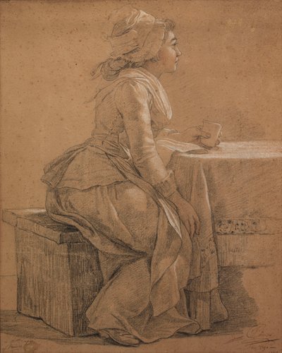 Portrait of Mademoiselle Marie Gabrielle Capet, the Painter by François André Vincent