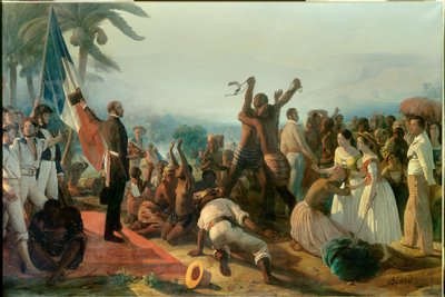 Proclamation of the Abolition of Slavery in the French Colonies on April 23 by François Auguste Biard