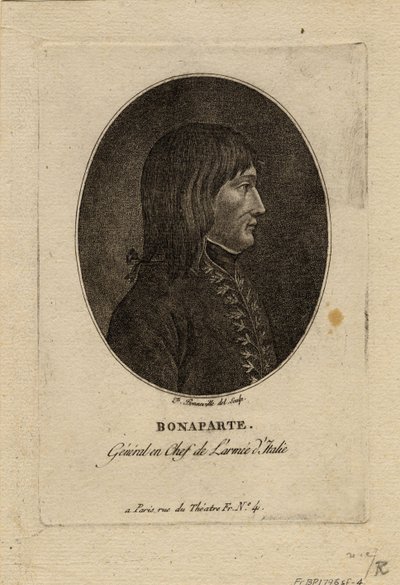 Napoleon as commander of the Army of Italy by Francois Bonneville