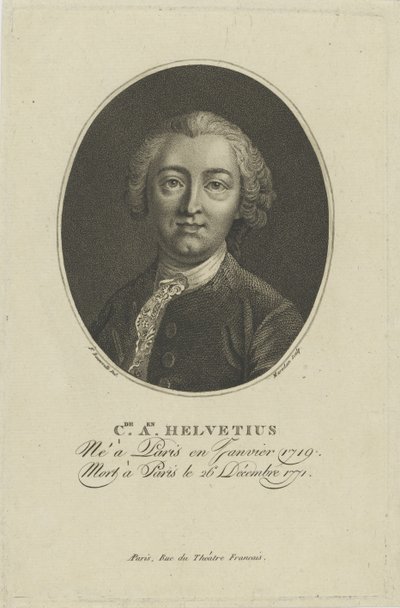Portrait of Claude Adrien Helvétius, c. 1800 by Francois Bonneville