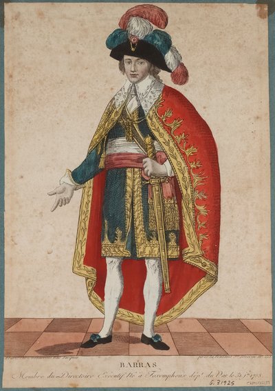 Portrait of Paul de Barras by Francois Bonneville