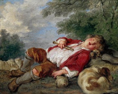 The Sleeping Shepherd, c. 1750 by François Boucher