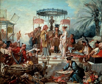 Chinese Wedding Scene at the Court of the Emperor of China by François Boucher