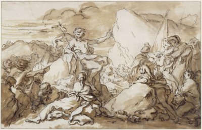 The Preaching of John the Baptist in the Wilderness by François Boucher