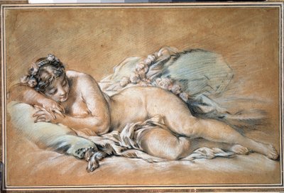 Sleeping Young Woman by François Boucher
