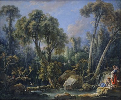 Laundresses in a Landscape by François Boucher