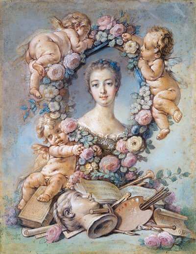 Portrait of the Marquise de Pompadour by François Boucher