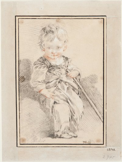 Seated Boy by François Boucher