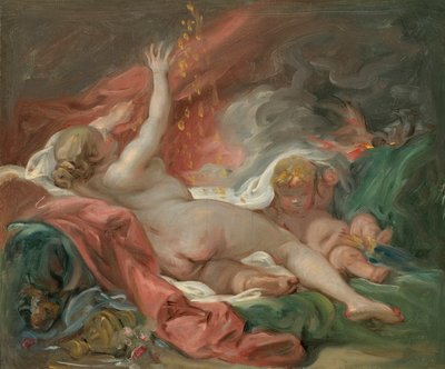 Study for Danae and the Shower of Gold by François Boucher