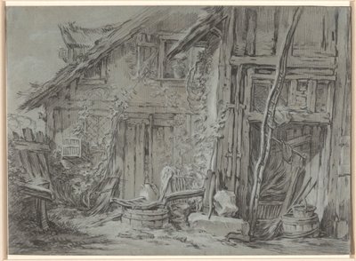 The Dilapidated Farmhouse by François Boucher