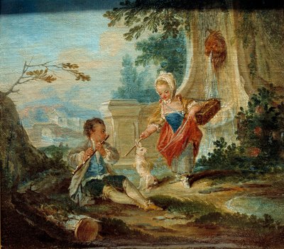 The Rabbit Savant by François Boucher