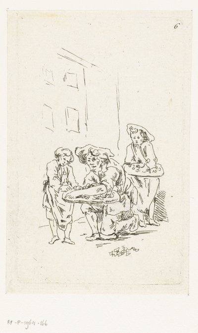 Two Street Vendors by François Boucher